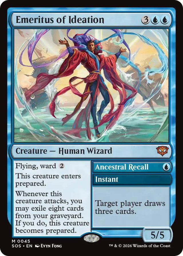 Image for Emeritus of Ideation (45) (Foil) (Secrets of Strixhaven) - Magic: The Gathering