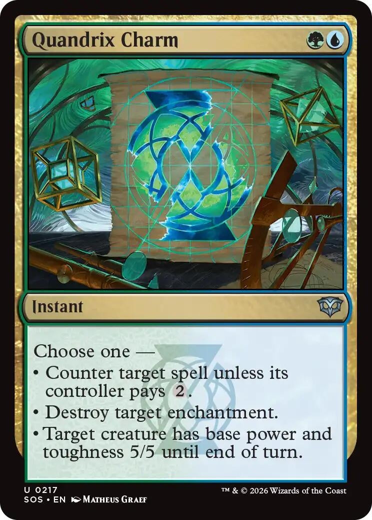 Image for Quandrix Charm (217) (Foil) (Secrets of Strixhaven) - Magic: The Gathering