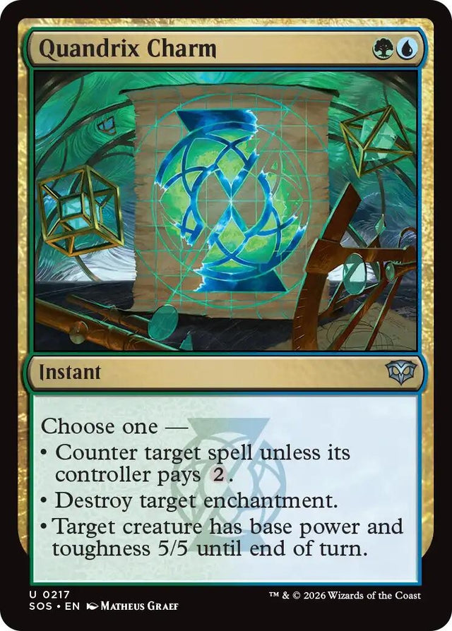 Image for Quandrix Charm (217) (Foil) (Secrets of Strixhaven) - Magic: The Gathering