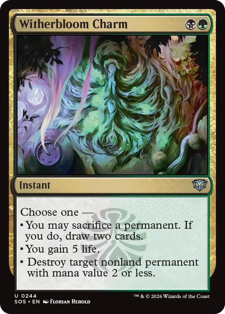 Image for Witherbloom Charm (244) (Foil) (Secrets of Strixhaven) - Magic: The Gathering