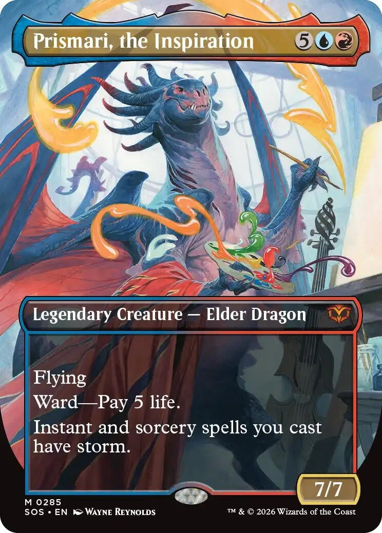 Image for Prismari, the Inspiration (Borderless) (285) (Foil) (Secrets of Strixhaven) - Magic: The Gathering
