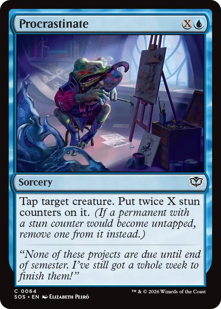 Image for Procrastinate (64) (Foil) (Secrets of Strixhaven) - Magic: The Gathering