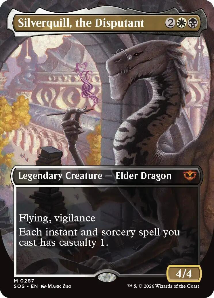 Image for Silverquill, the Disputant (Borderless) (287) (Secrets of Strixhaven) - Magic: The Gathering