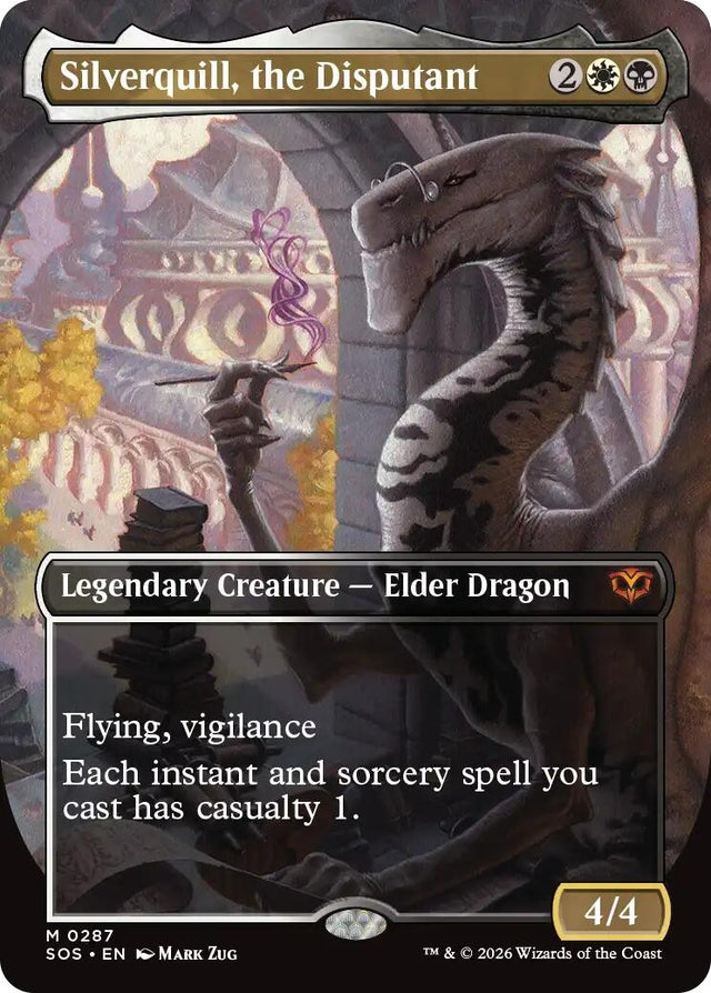 Image for Silverquill, the Disputant (Borderless) (287) (Secrets of Strixhaven) - Magic: The Gathering