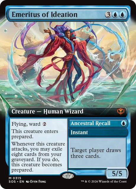 Image for Emeritus of Ideation (Extended Art) (315) (Foil) (Secrets of Strixhaven) - Magic: The Gathering