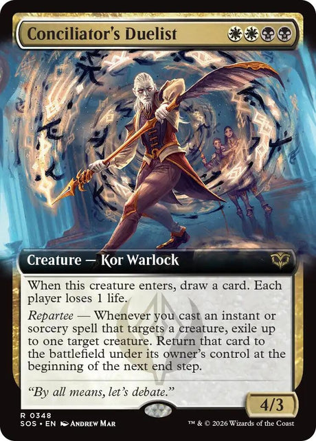 Image for Conciliator's Duelist (Extended Art) (348) (Foil) (Secrets of Strixhaven) - Magic: The Gathering
