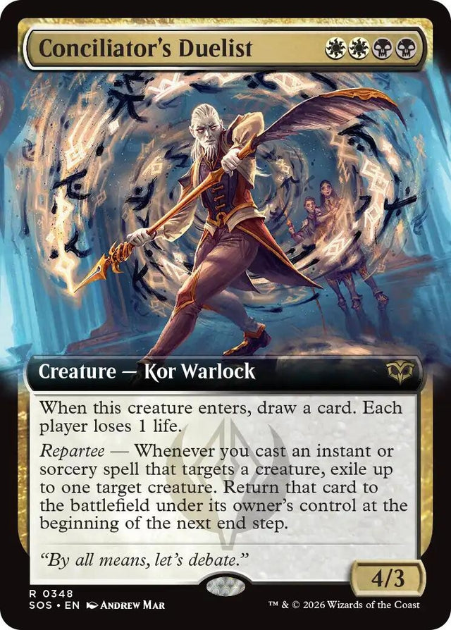 Image for Conciliator's Duelist (Extended Art) (348) (Foil) (Secrets of Strixhaven) - Magic: The Gathering