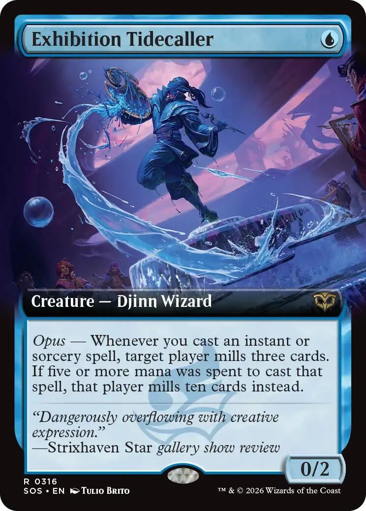 Image for Exhibition Tidecaller (Extended Art) (316) (Foil) (Secrets of Strixhaven) - Magic: The Gathering