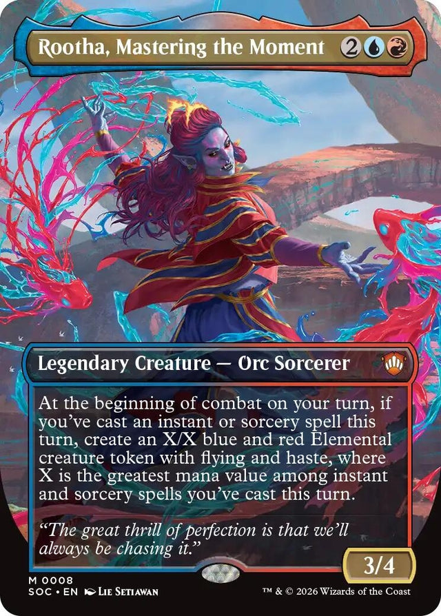 Image for Rootha, Mastering the Moment (Borderless) (8) (Commander: Secrets of Strixhaven) - Magic: The Gathering