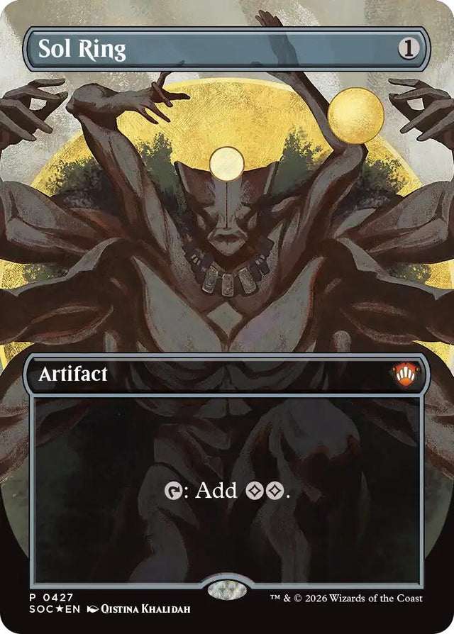 Image for Sol Ring (Borderless) (427) (Foil) (Commander: Secrets of Strixhaven) - Magic: The Gathering