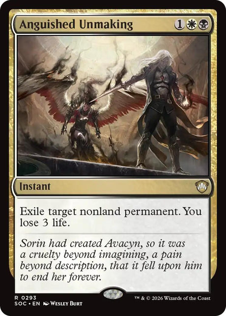 Image for Anguished Unmaking (293) (Commander: Secrets of Strixhaven) - Magic: The Gathering