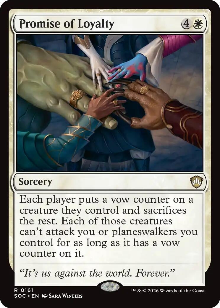 Image for Promise of Loyalty (161) (Commander: Secrets of Strixhaven) - Magic: The Gathering