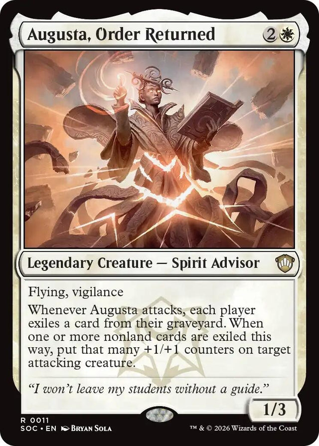 Image for Augusta, Order Returned (11) (Commander: Secrets of Strixhaven) - Magic: The Gathering