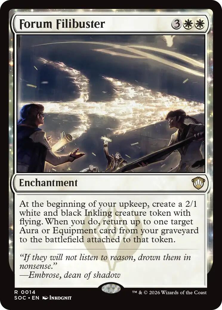 Image for Forum Filibuster (14) (Commander: Secrets of Strixhaven) - Magic: The Gathering