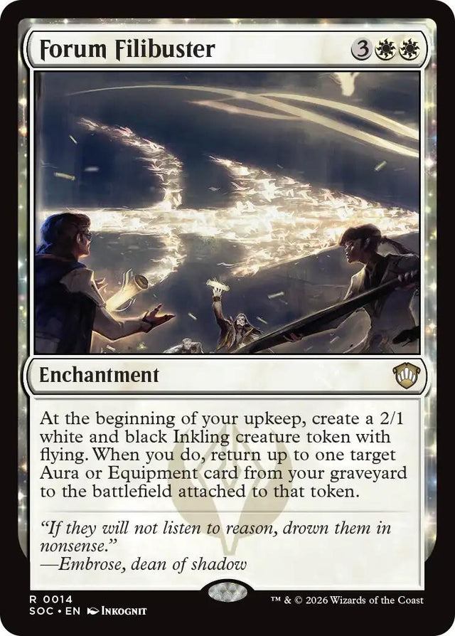 Image for Forum Filibuster (14) (Commander: Secrets of Strixhaven) - Magic: The Gathering