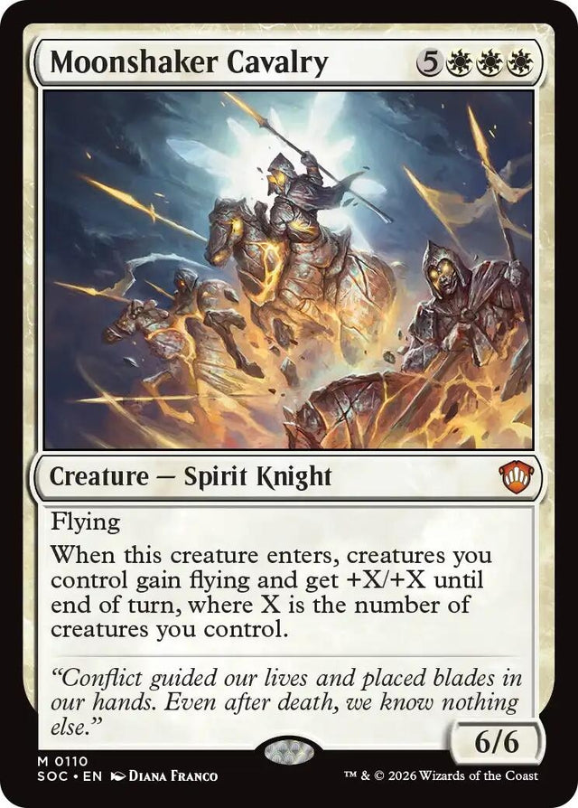 Image for Moonshaker Cavalry (110) (Commander: Secrets of Strixhaven) - Magic: The Gathering