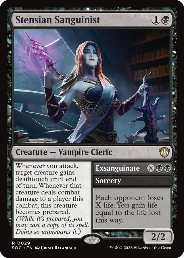 Image for Stensian Sanguinist (29) (Commander: Secrets of Strixhaven) - Magic: The Gathering