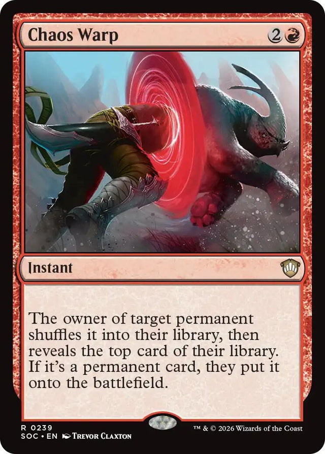 Image for Chaos Warp (239) (Commander: Secrets of Strixhaven) - Magic: The Gathering