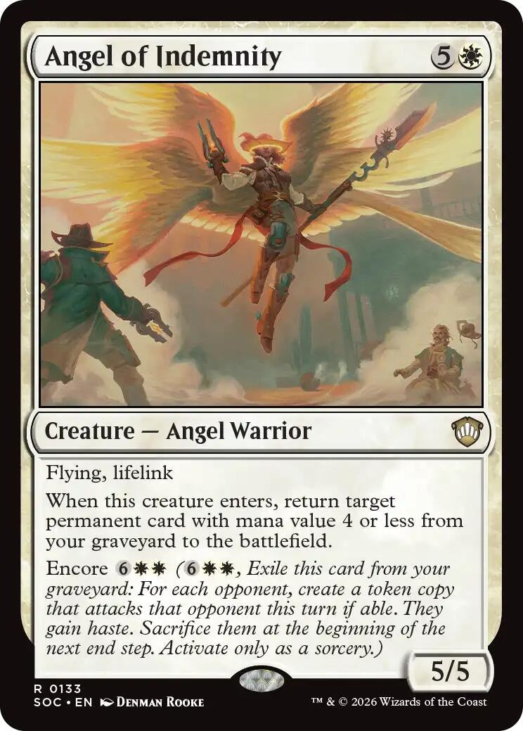 Image for Angel of Indemnity (133) (Commander: Secrets of Strixhaven) - Magic: The Gathering