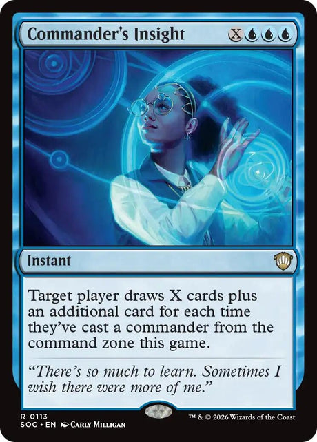 Image for Commander's Insight (113) (Commander: Secrets of Strixhaven) - Magic: The Gathering