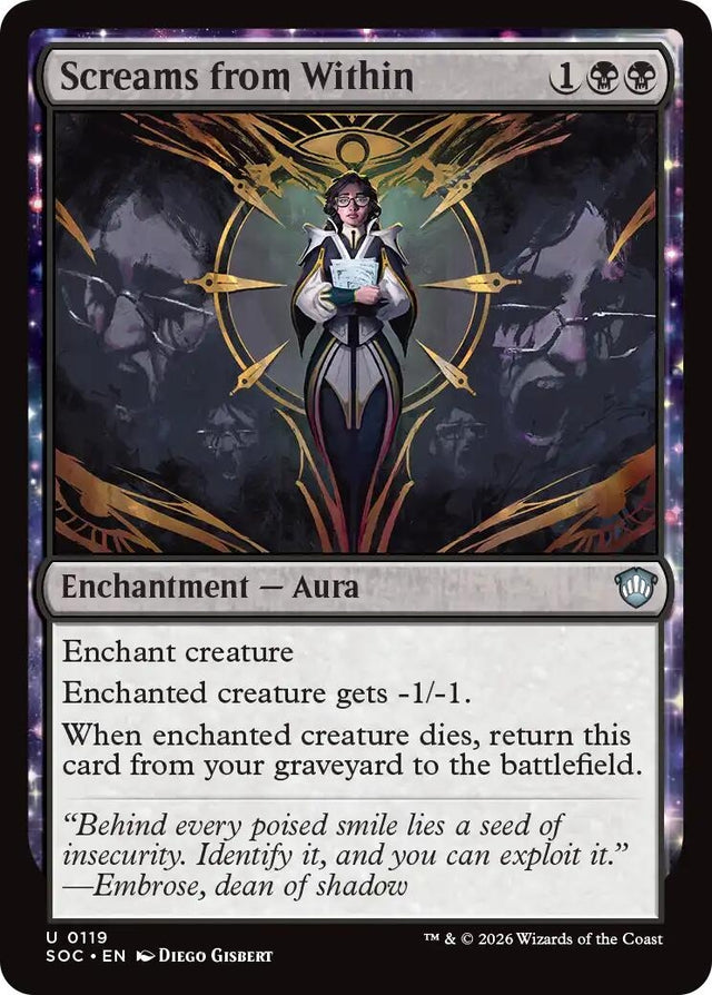 Image for Screams from Within (119) (Commander: Secrets of Strixhaven) - Magic: The Gathering