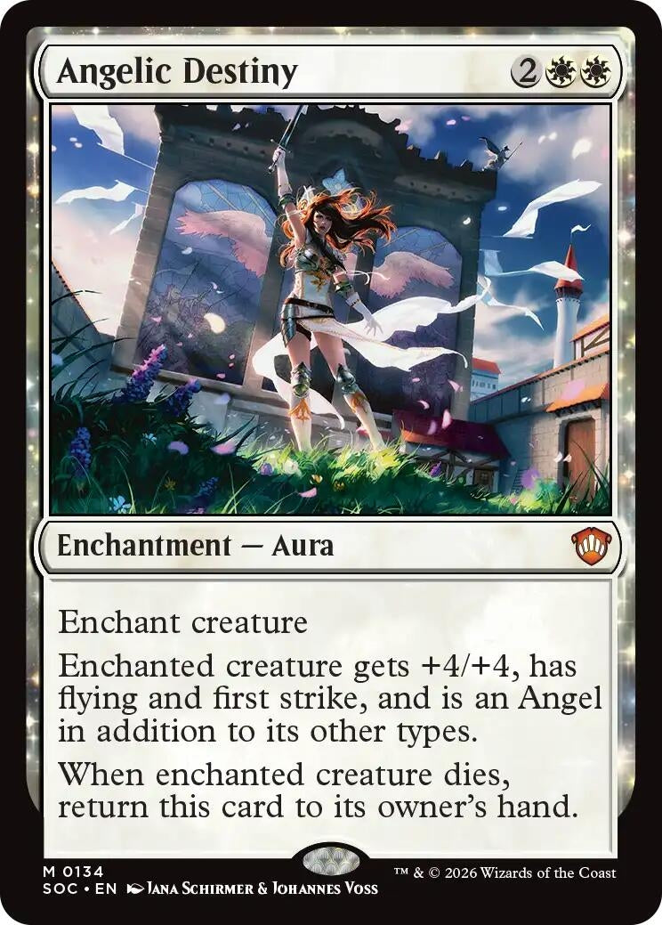 Image for Angelic Destiny (134) (Commander: Secrets of Strixhaven) - Magic: The Gathering