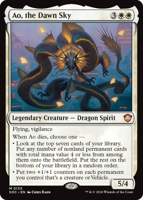 Image for Ao, the Dawn Sky (135) (Commander: Secrets of Strixhaven) - Magic: The Gathering