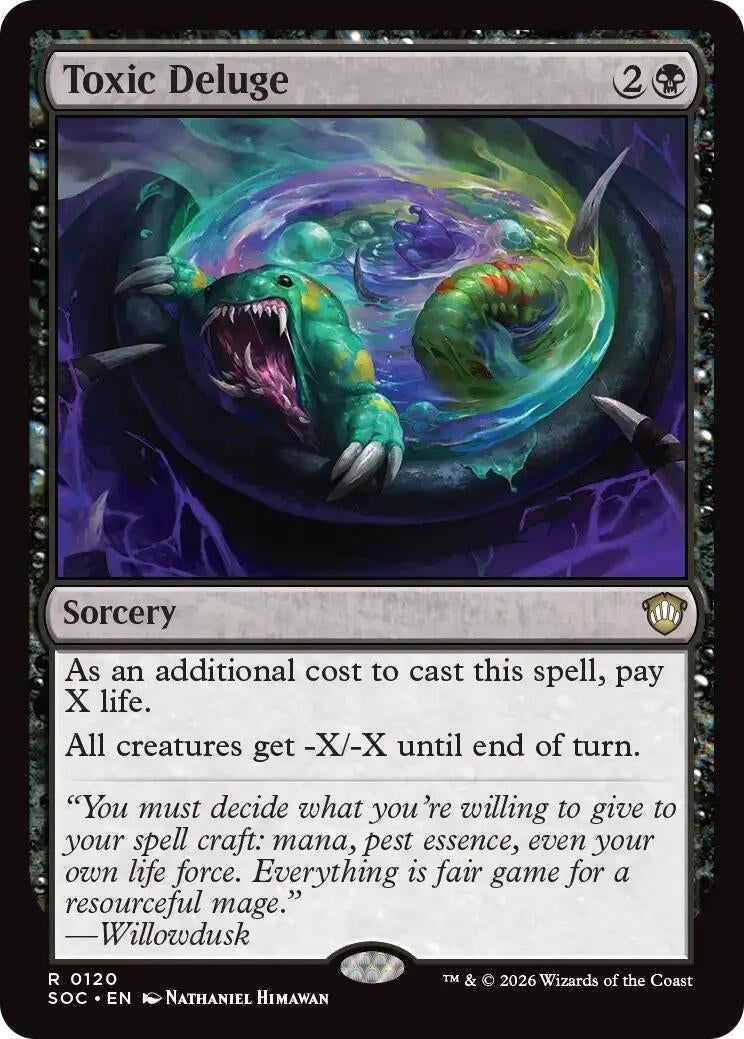 Image for Toxic Deluge (120) (Commander: Secrets of Strixhaven) - Magic: The Gathering