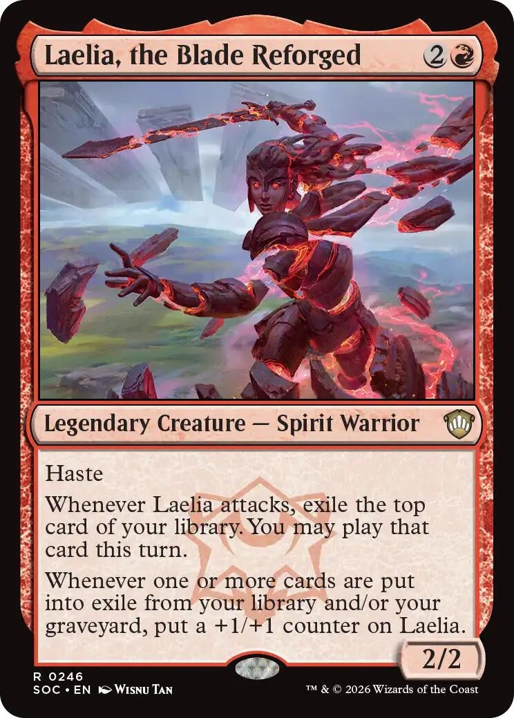 Image for Laelia, the Blade Reforged (246) (Commander: Secrets of Strixhaven) - Magic: The Gathering