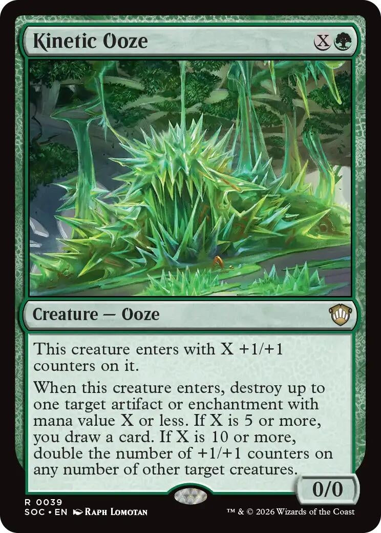 Image for Kinetic Ooze (39) (Commander: Secrets of Strixhaven) - Magic: The Gathering