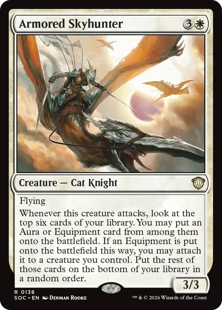 Image for Armored Skyhunter (138) (Commander: Secrets of Strixhaven) - Magic: The Gathering