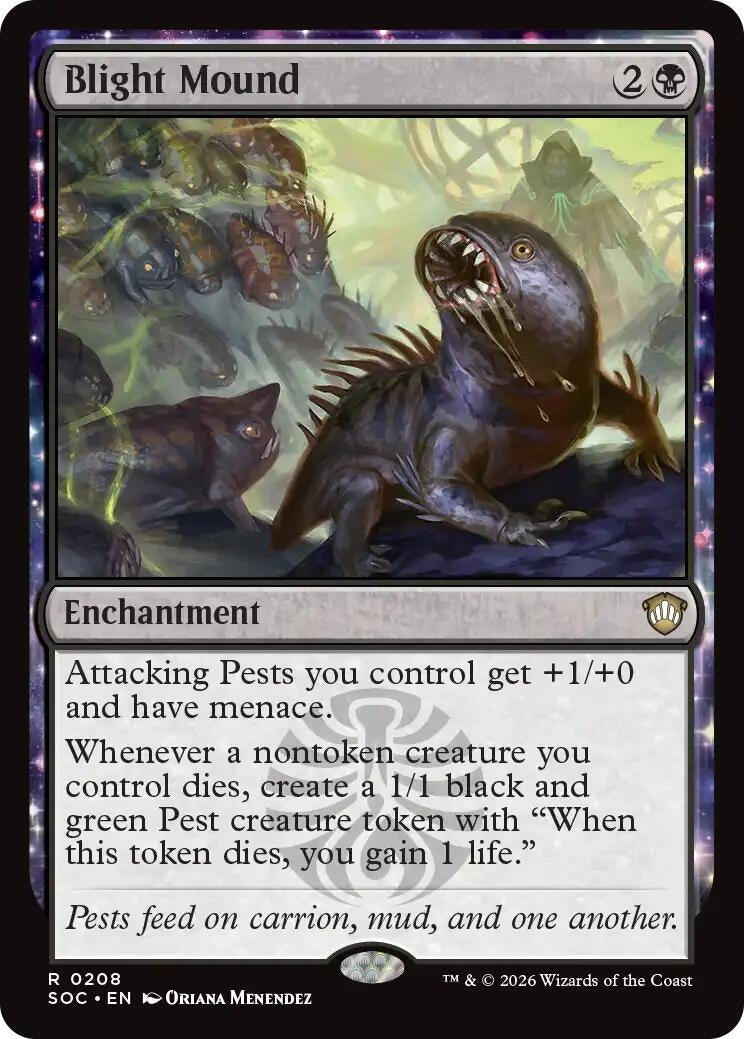 Image for Blight Mound (208) (Commander: Secrets of Strixhaven) - Magic: The Gathering