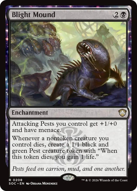 Image for Blight Mound (208) (Commander: Secrets of Strixhaven) - Magic: The Gathering