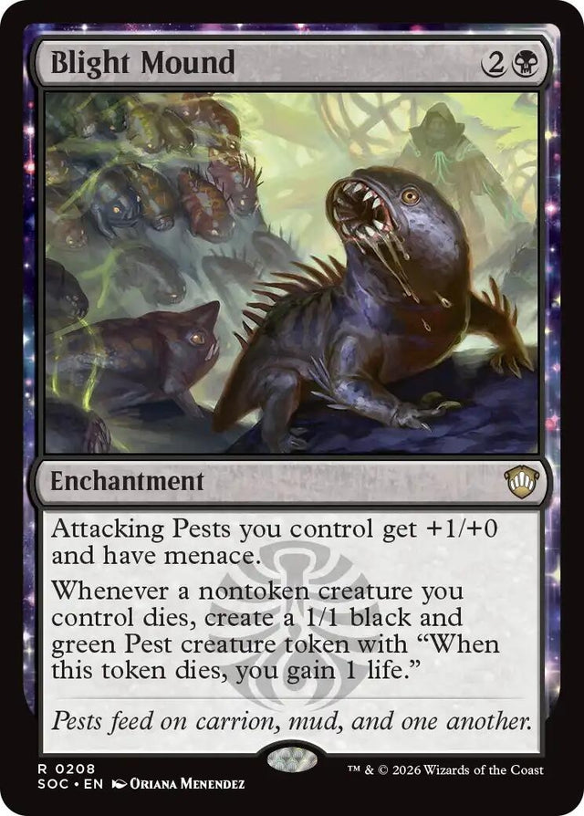Image for Blight Mound (208) (Commander: Secrets of Strixhaven) - Magic: The Gathering