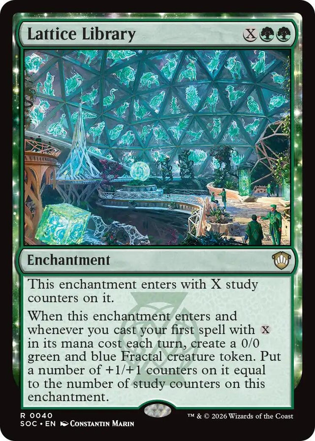 Image for Lattice Library (40) (Commander: Secrets of Strixhaven) - Magic: The Gathering