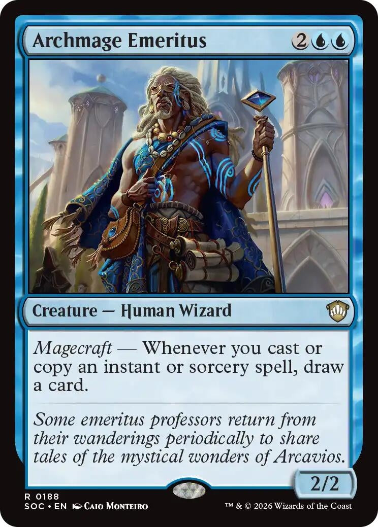 Image for Archmage Emeritus (188) (Commander: Secrets of Strixhaven) - Magic: The Gathering