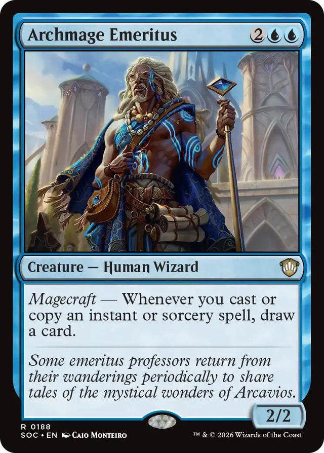 Image for Archmage Emeritus (188) (Commander: Secrets of Strixhaven) - Magic: The Gathering