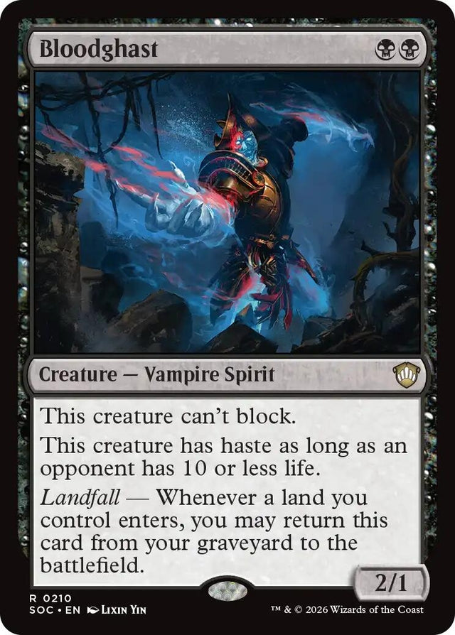 Image for Bloodghast (210) (Commander: Secrets of Strixhaven) - Magic: The Gathering