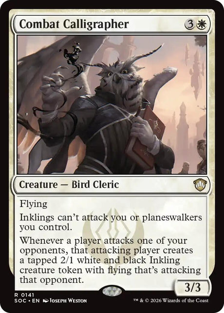 Image for Combat Calligrapher (141) (Commander: Secrets of Strixhaven) - Magic: The Gathering
