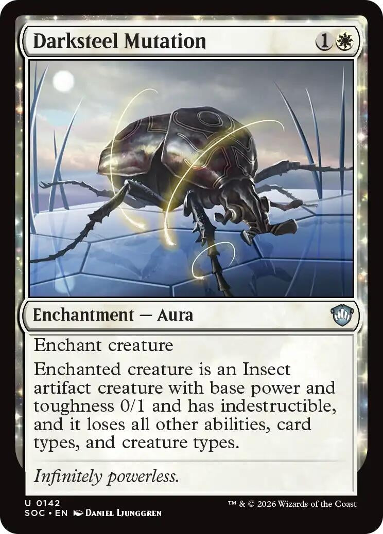 Image for Darksteel Mutation (142) (Commander: Secrets of Strixhaven) - Magic: The Gathering