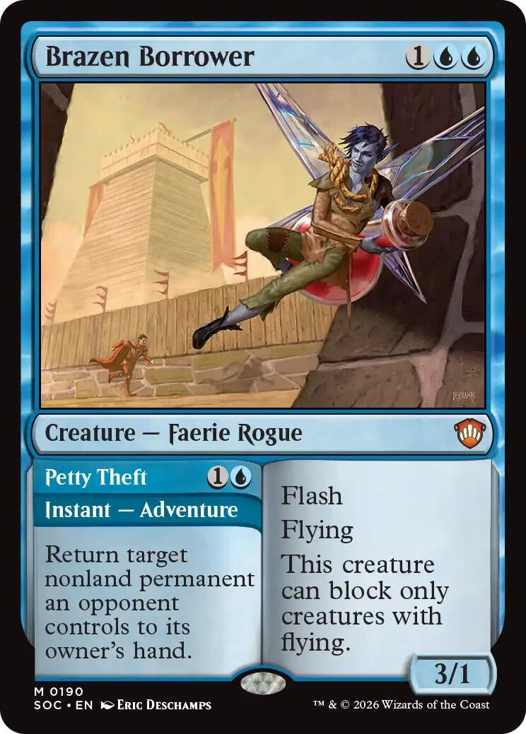 Image for Brazen Borrower (190) (Commander: Secrets of Strixhaven) - Magic: The Gathering