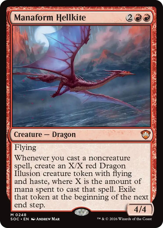 Image for Manaform Hellkite (248) (Commander: Secrets of Strixhaven) - Magic: The Gathering