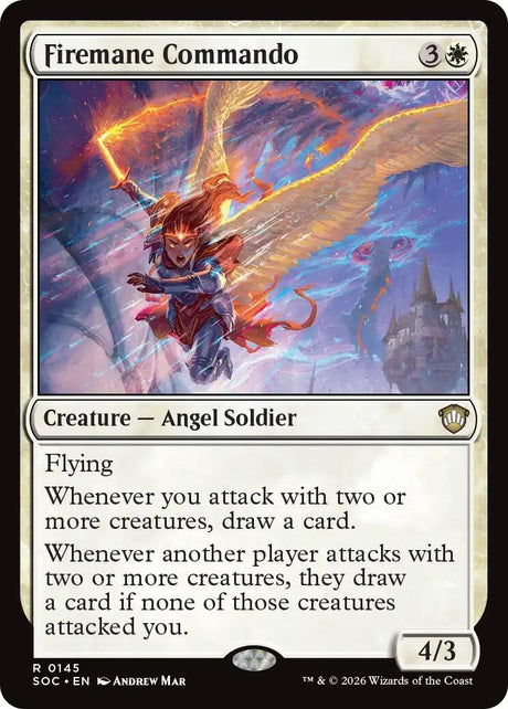 Image for Firemane Commando (145) (Commander: Secrets of Strixhaven) - Magic: The Gathering