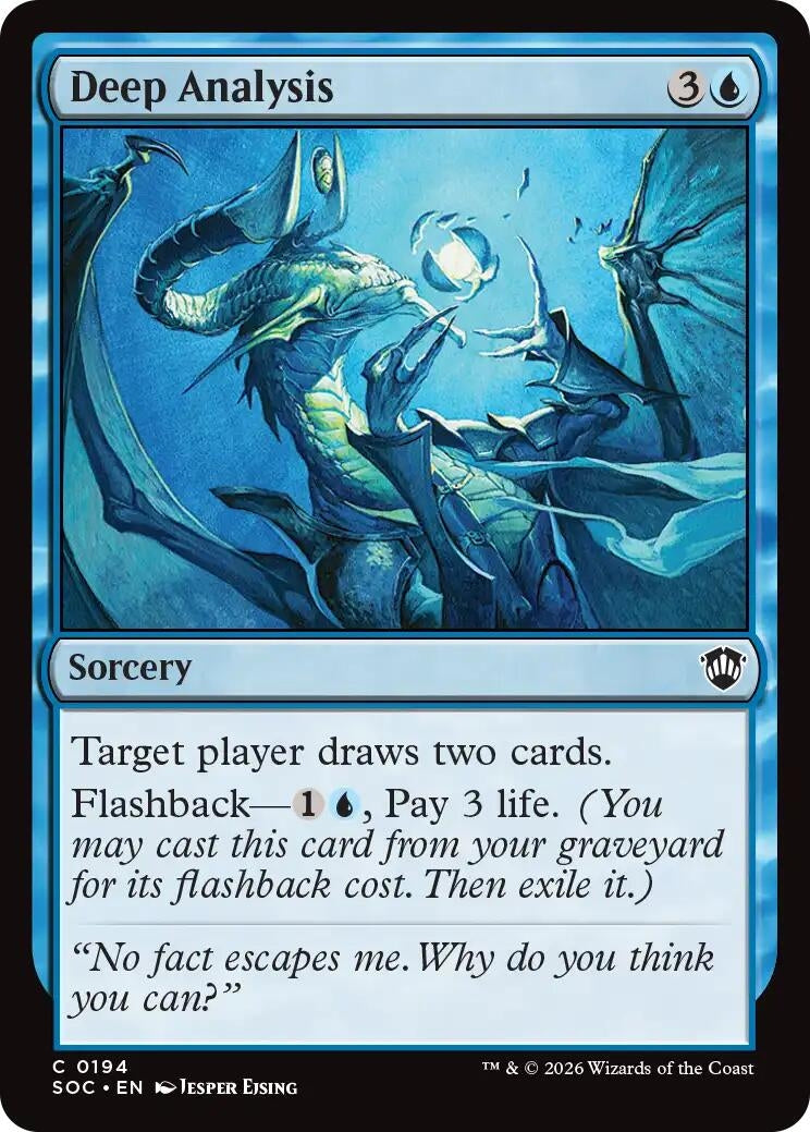 Image for Deep Analysis (194) (Commander: Secrets of Strixhaven) - Magic: The Gathering