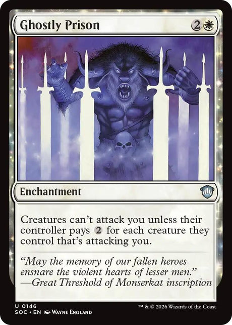 Image for Ghostly Prison (146) (Commander: Secrets of Strixhaven) - Magic: The Gathering