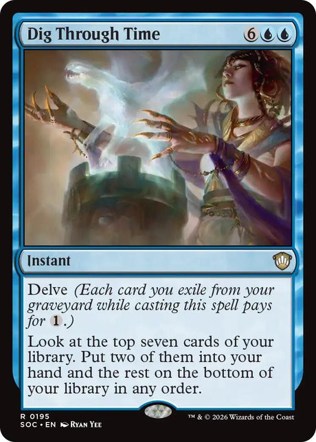 Image for Dig Through Time (195) (Commander: Secrets of Strixhaven) - Magic: The Gathering
