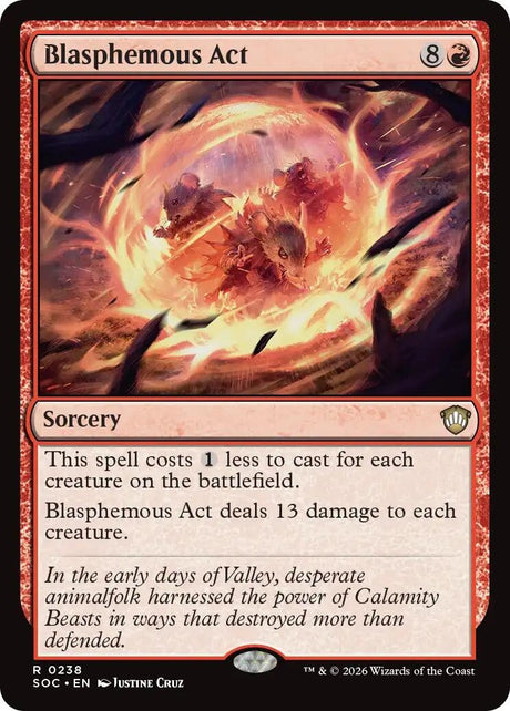 Image for Blasphemous Act (238) (Commander: Secrets of Strixhaven) - Magic: The Gathering
