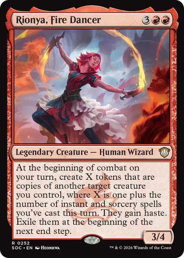 Image for Rionya, Fire Dancer (252) (Commander: Secrets of Strixhaven) - Magic: The Gathering