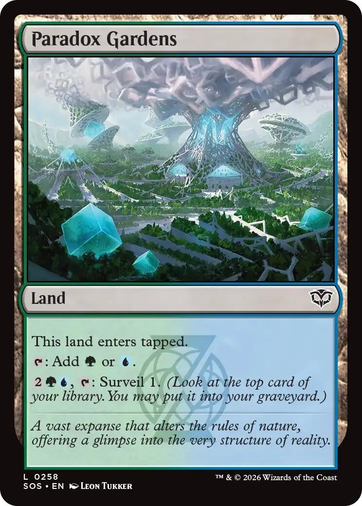 Image for Paradox Gardens (258) (Secrets of Strixhaven) - Magic: The Gathering