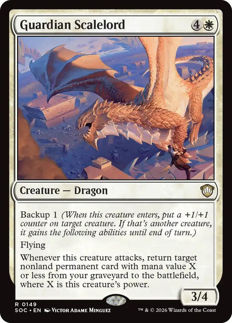 Image for Guardian Scalelord (149) (Commander: Secrets of Strixhaven) - Magic: The Gathering